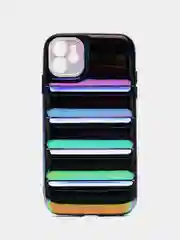 Пурпурный чехол пуховик для iPhone 11 / 12 ProMax / 13 Pro Max на айфон про макс
