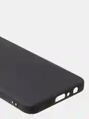 Черный чехол для Samsung A23 матовый, с дополнительной защитой камеры