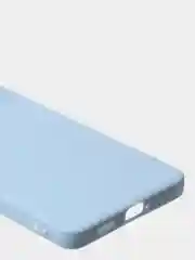 Голубой чехол для Samsung A53 матовый с дополнительной защитой камеры