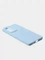 Голубой чехол для Samsung A53 матовый с дополнительной защитой камеры