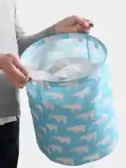 Бирюзовый корзина для белья и игрушек, 35*45 см