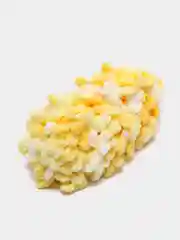 Желтый пряжа Alize Puffy Color, петельки большие, 100 г, 9 м