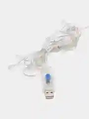 Гирлянда новогодняя занавес "Роса", гирлянда штора, USB, на путе управления
