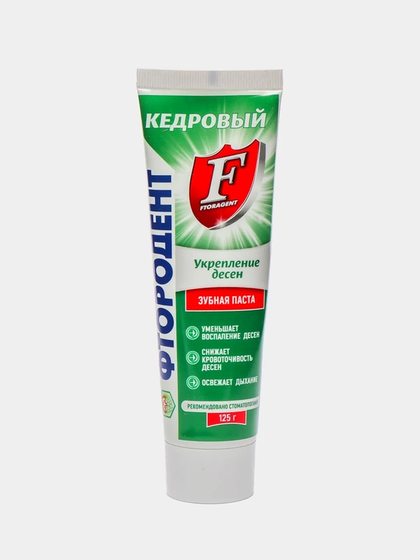 Зубная паста Фтородент "Кедровый", 125 г