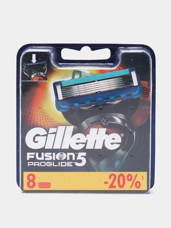 Сменные лезвия кассеты для бритья Gillette Fusion 5 ProGlide, 8 шт ...