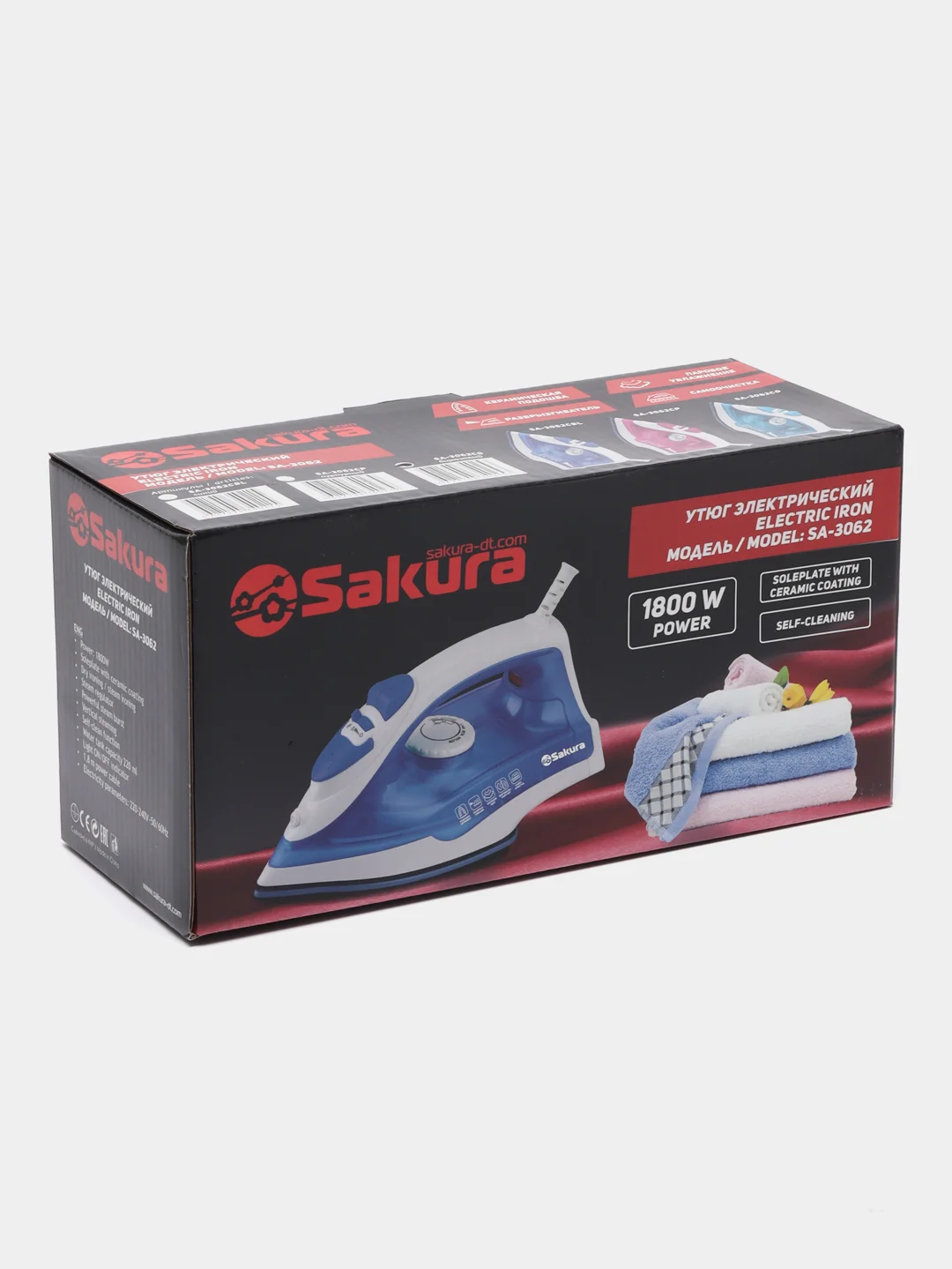 Голубой утюг Sakura SA-3062CG, 1800Вт
