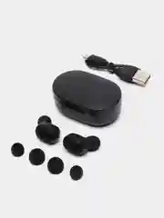 Черный беспроводные наушники TWS A6S MiPods, Bluetooth 5.1