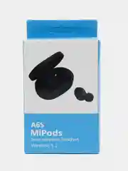 Черный беспроводные наушники TWS A6S MiPods, Bluetooth 5.1