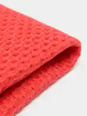 Коралловый полотенце кухонное вафельное