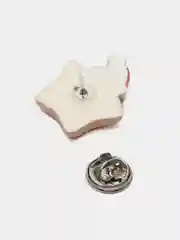 Багровый брошь новогодняя, набор из 3 штук