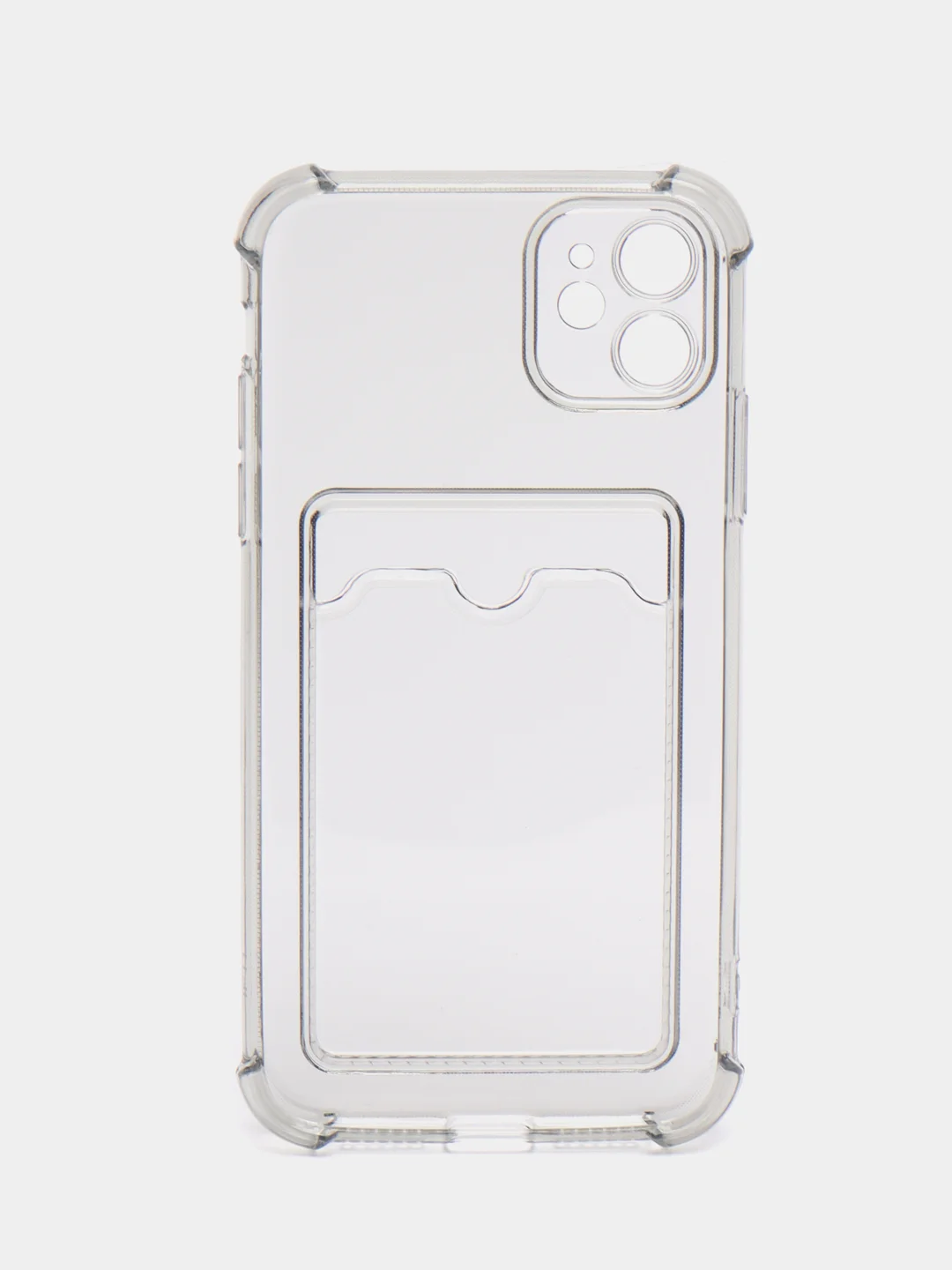 Серый чехол карточница iPhone 11, 12, 12 Pro, 12 Pro Max, 13 Pro, 13 Pro Max, 13 Mini, Honor X8
