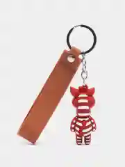 Медный брелок для ключей, силиконовая ручка, на рюкзак