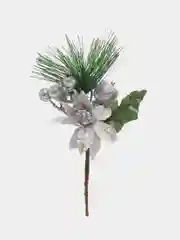 Серебряный ветка хвойная, 17-19 см