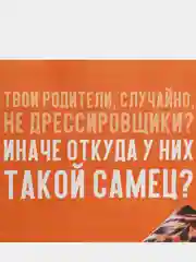 Алый пакет подарочный с надписью , 22х22х11 см, 23 вида