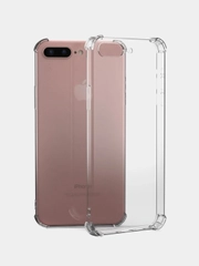 Силиконовый прозрачный усиленный чехолip hone 7plus/8 plus