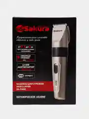 Бежевый меланж машинка для стрижки волос Sakura SA-5180G аккум 3-12 мм