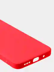 Красный чехол для Redmi 10 матовый, с дополнительной защитой камеры