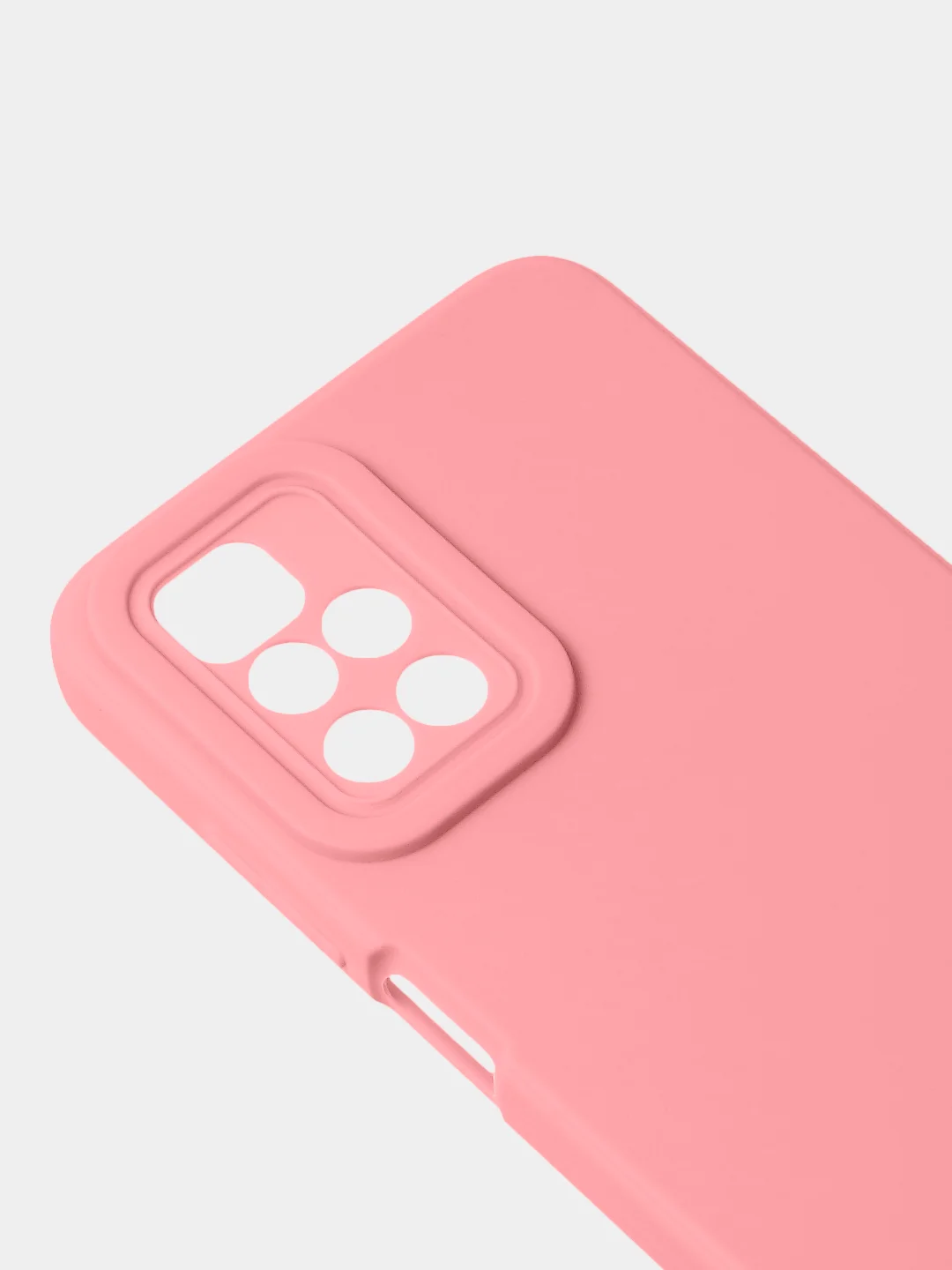 Пудровый чехол для Redmi 10 матовый, с дополнительной защитой камеры