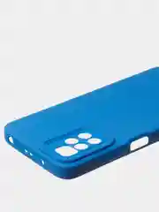 Синий чехол для Redmi 10 матовый, с дополнительной защитой камеры