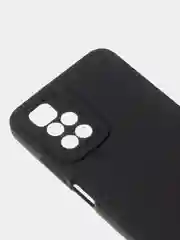 Черный чехол для Redmi 10 матовый, с дополнительной защитой камеры