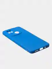 Синий чехол для Redmi 10C матовый, с дополнительной защитой камеры