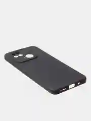 Черный чехол для Redmi 10C матовый, с дополнительной защитой камеры