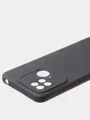Черный чехол для Redmi 10C матовый, с дополнительной защитой камеры