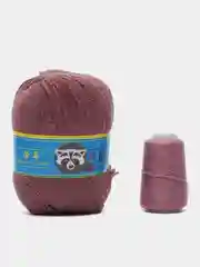 Коралловый меланж пряжа пух норки/пряжа