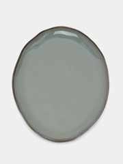 Блюдо овальное Ivlev Chef "Органика", 36 х 26 x 3 см, фарфор, серый