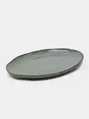 Блюдо овальное Ivlev Chef "Органика", 36 х 26 x 3 см, фарфор, серый