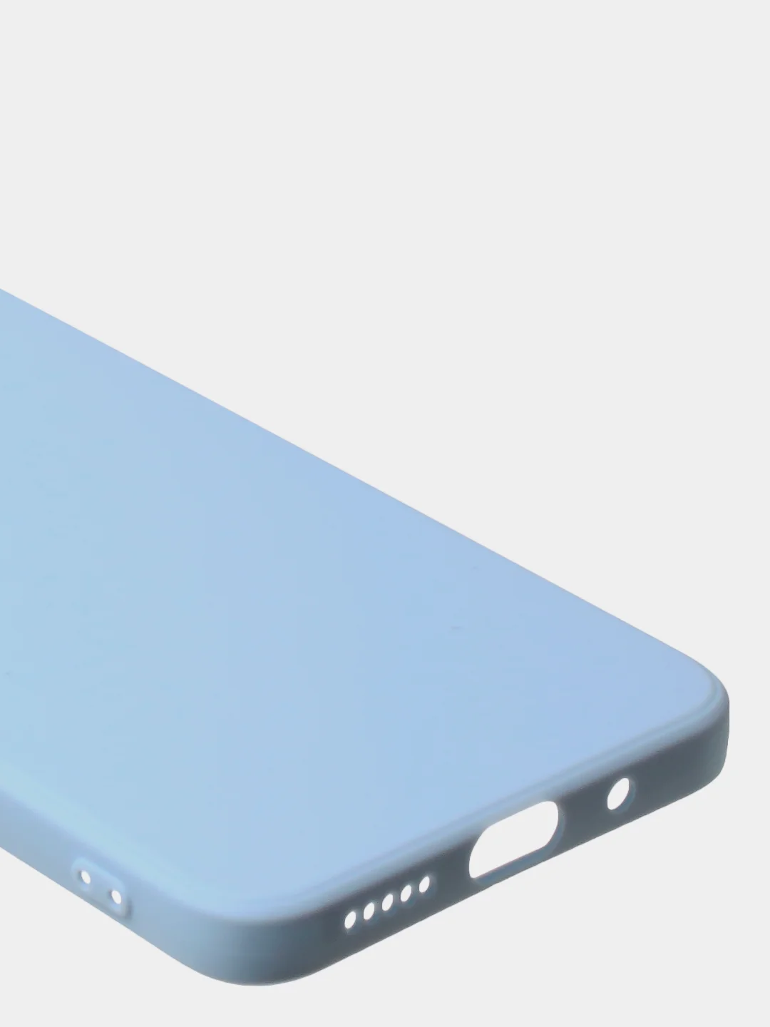 Голубой чехол для Redmi 10C матовый, с дополнительной защитой камеры