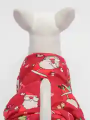 Алый новогодний костюм для собак и кошек