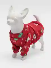 Алый новогодний костюм для собак и кошек