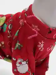Алый новогодний костюм для собак и кошек