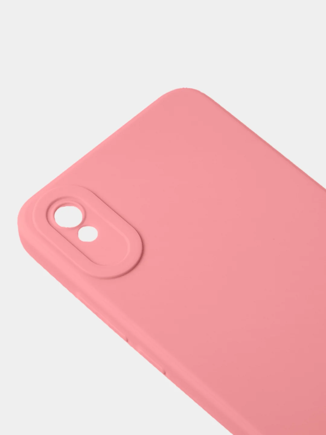 Пудровый чехол для Redmi 9A матовый, с дополнительной защитой камеры
