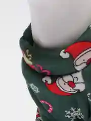 Зеленый новогодний костюм для собак и кошек