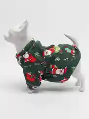 Зеленый новогодний костюм для собак и кошек
