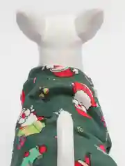 Зеленый новогодний костюм для собак и кошек