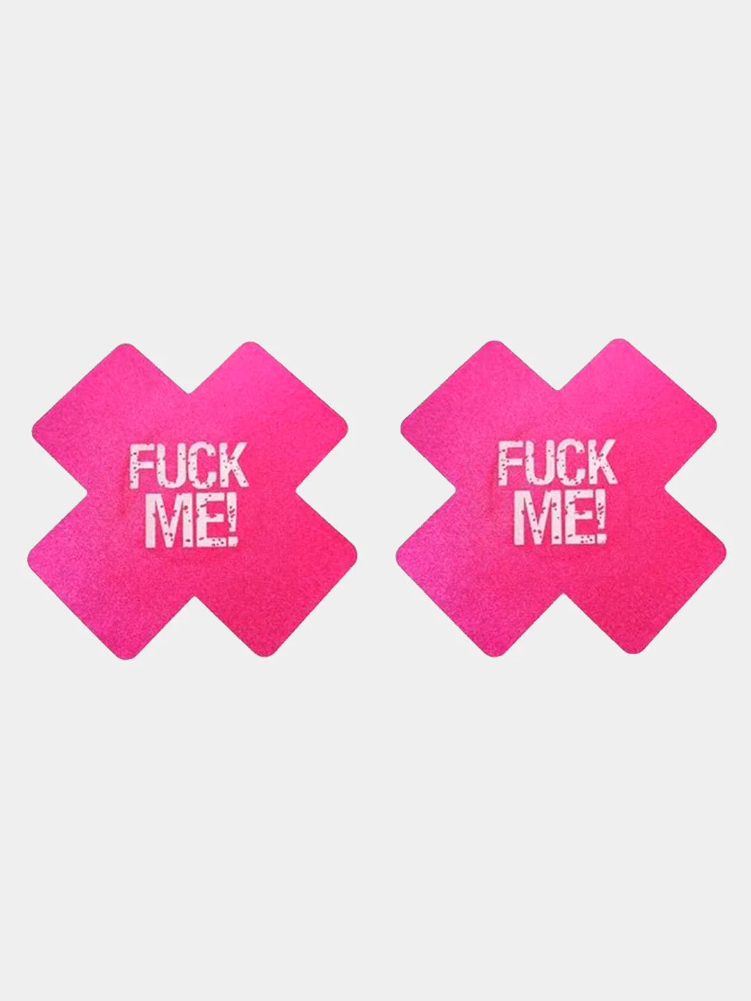 Розовый пэстисы наклейки на грудь Fuck me, кресты на соски, стикини, самоклеющиеся накладки