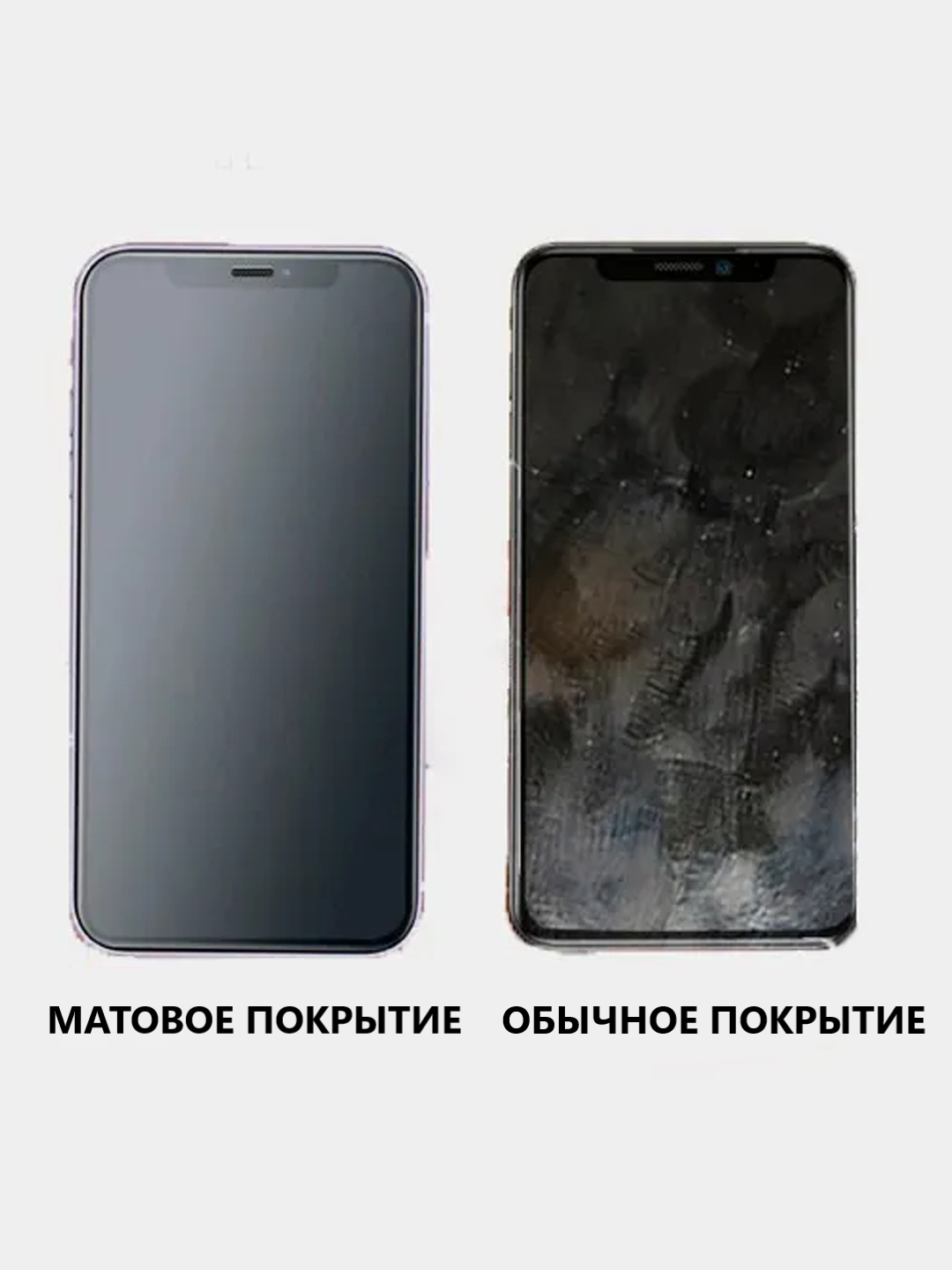 Матовое защитное стекло от отпечатков пальцев на iPhone 12, 12pro, 11,  11Pro, XS, XR, 7, 8 купить по цене 270.5 ₽ в интернет-магазине Магнит Маркет