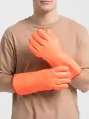 Перчатки утепленные, МБС, флис, ПВХ, длина 34 см