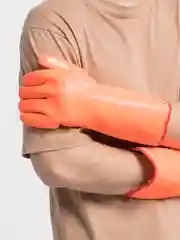 Перчатки утепленные, МБС, флис, ПВХ, длина 34 см
