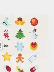 Слайдер для дизайна ногтей 464 "Новый год"