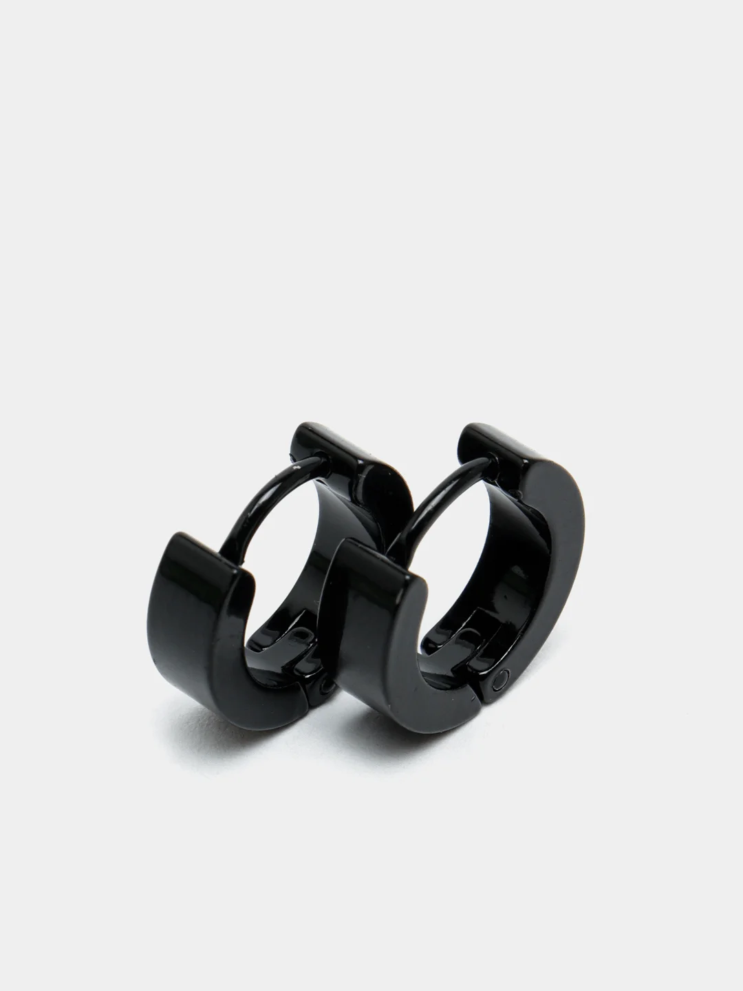 Черный серьги Unisex, кольца-конго