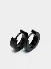 Черный серьги Unisex, кольца-конго