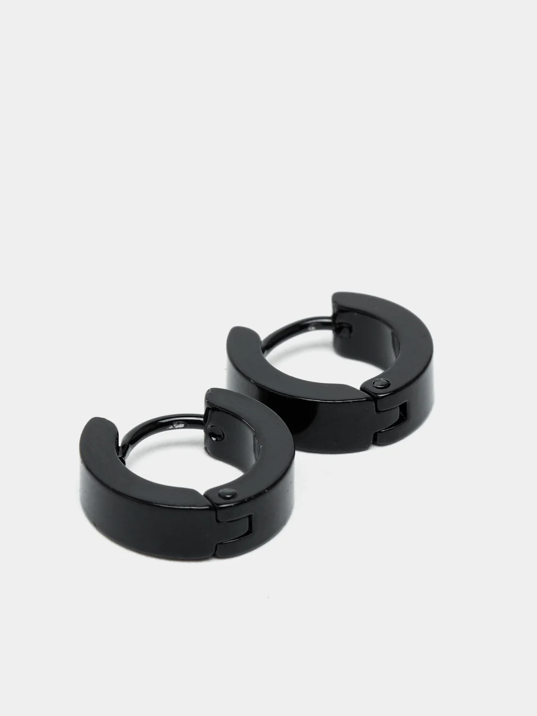 Черный серьги Unisex, кольца-конго