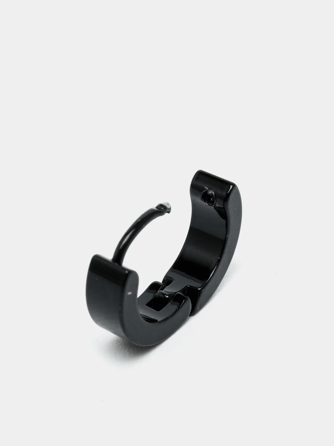 Черный серьги Unisex, кольца-конго