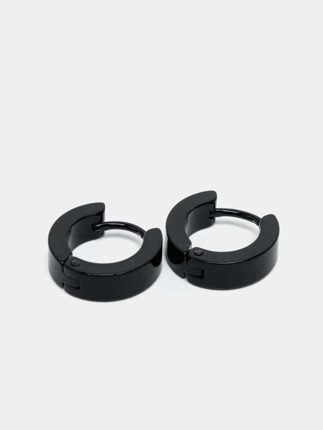 Черный серьги Unisex, кольца-конго