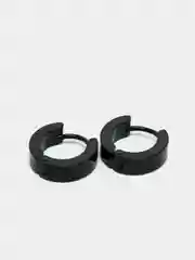 Черный серьги Unisex, кольца-конго