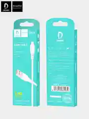 Белый кабель 2.4A Type-C, Lightning, Micro, Fast Charger (быстрая зарядка) USB-C (Лайтинг,Микро)